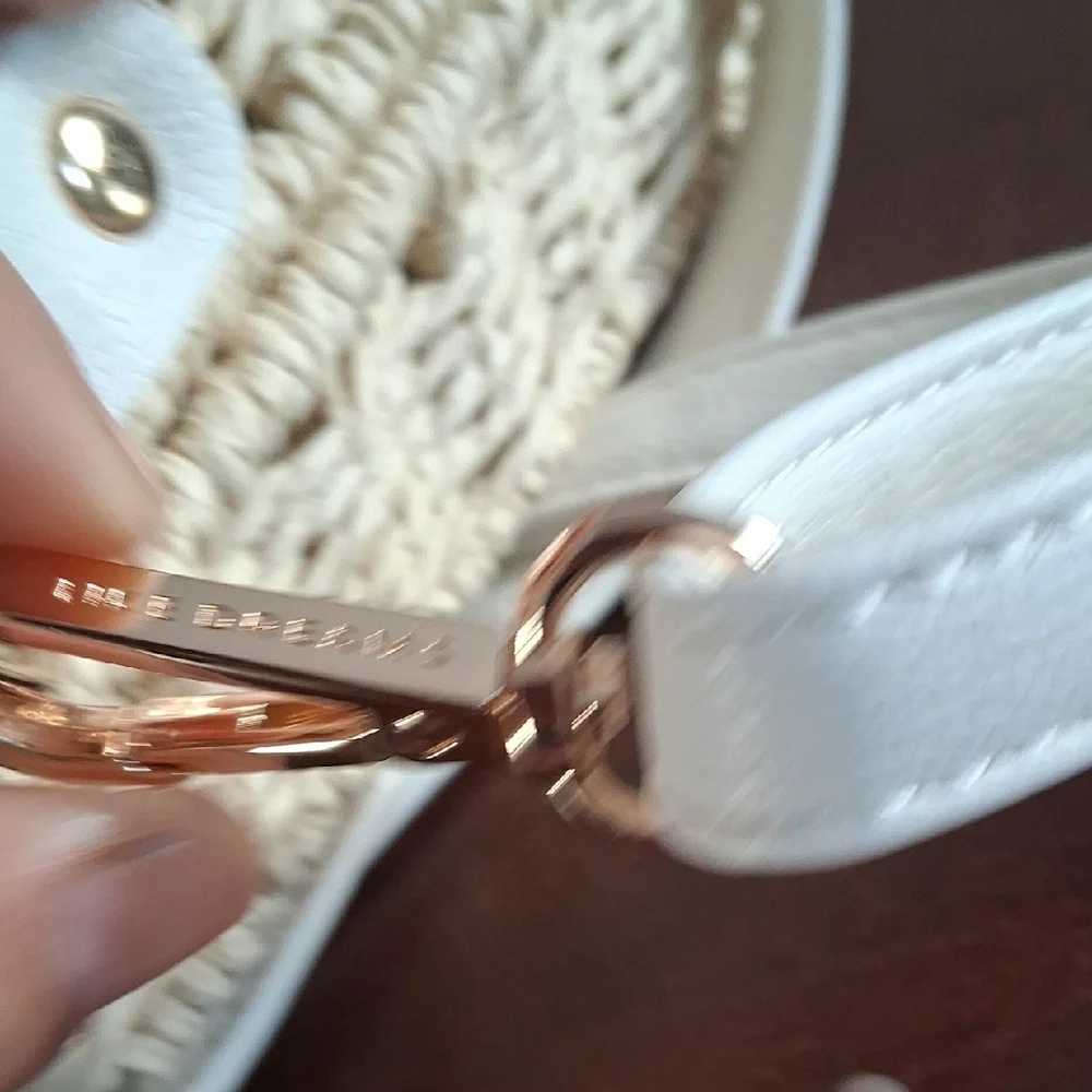 Chic White and Tan Crossbody Bag - Picture 6 of 11